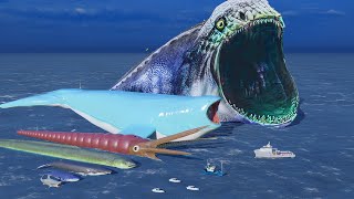 Sea Monster Size Comparison Bloop And Megalodon