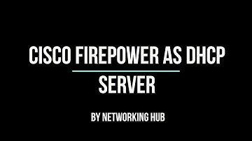 How to configure Cisco Firepower as DHCP server.FTD as DHCP server | Networking Hub