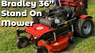 Bradley 36' Stand On Commercial Mower  First Mow  My Thoughts on Our Purchase