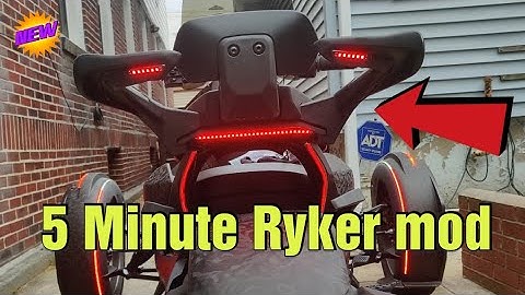 Can Am Ryker 1 up backrest installation and passenger seat LEDs