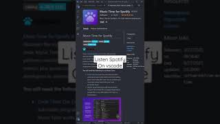 #CodeTips Spotify on VScode Details