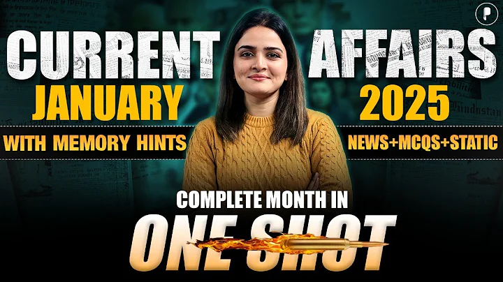 January 2025 Monthly Current Affairs by Parcham Classes | Current Affairs Revision by Richa Ma’am