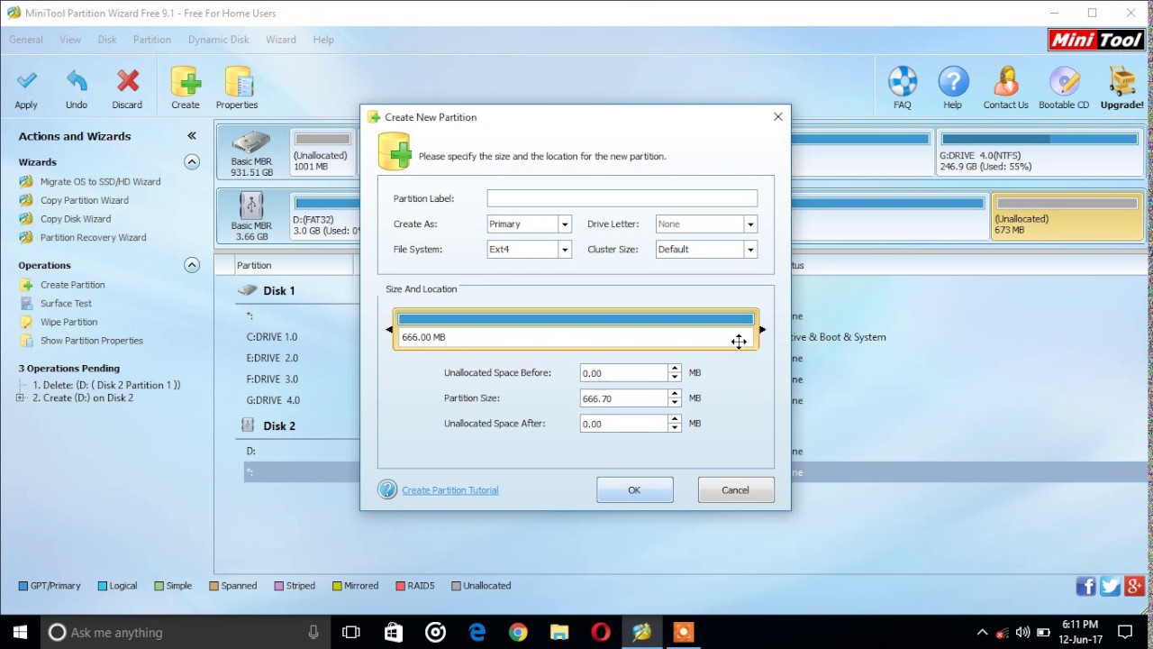 [HINDI] Make second Partition Of Your memory card by mini partition tool wizard 2017