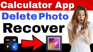 Calculator App Lock Delete Photos recover || Calculator lock delete photo recover hidden trick screenshot 5