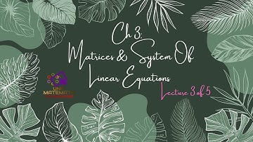 AM015 CHAPTER 3 (LECTURE 3 OF 5) PART 1