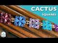 Cactus Squares : Beaded Bracelet Tutorial