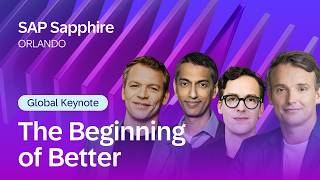 Global Keynote: The Beginning of Better | SAP Sapphire Orlando 2026 screenshot 3