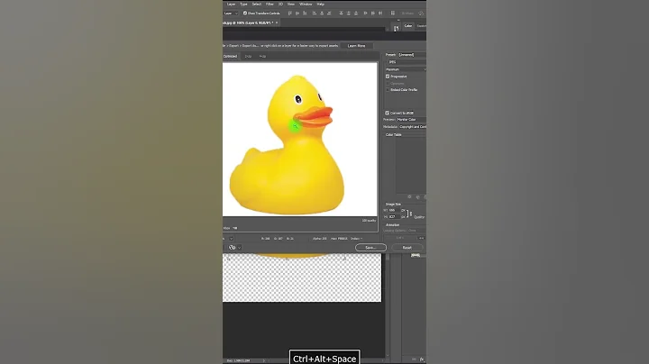 How to export an object without background in Photoshop