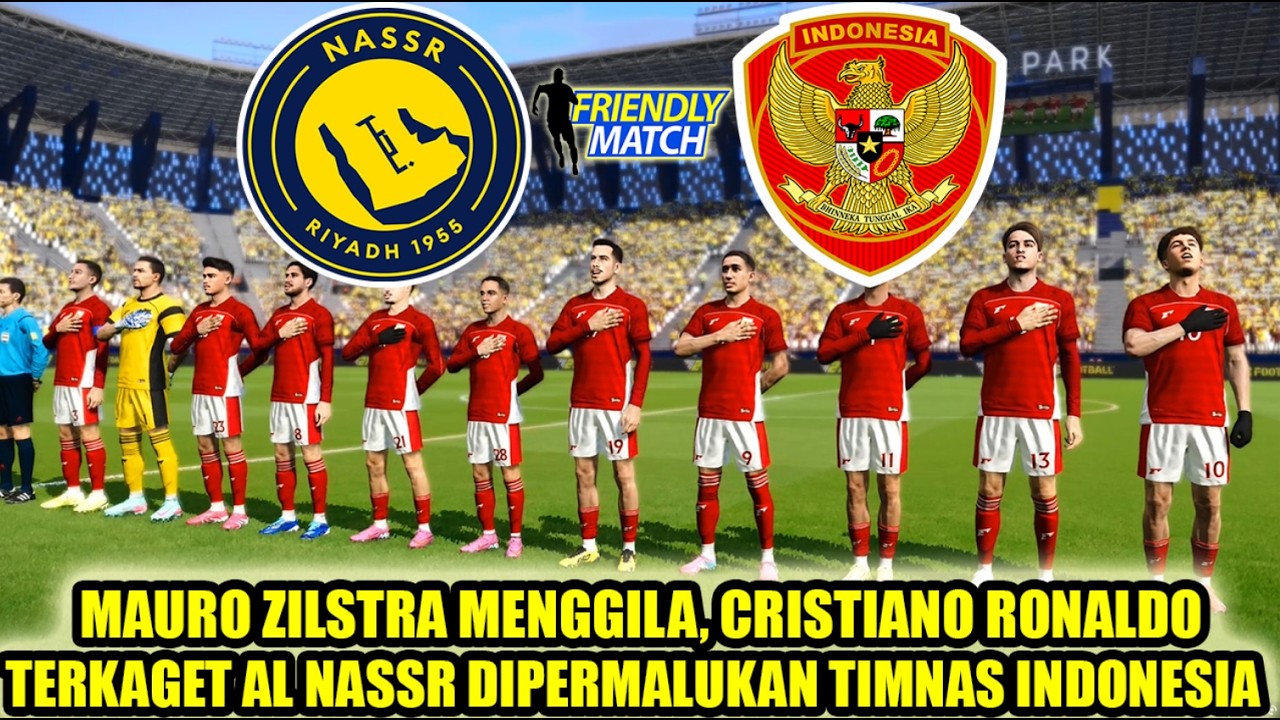 INDONESIA DITANTANG TEAM GOAT RONALDO AL- NASSR DI MRSOOL PARK STADIUM | UJICOBA INDONESIA 2026 PES