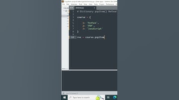 Unraveling popitem() for Dictionary Delights in Python | #shortvideo #viral