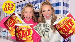 COME SHOPPING WITH US AT THE BATH \& BODY WORKS SEMI ANNUAL SALE + HAUL 🤑😱