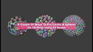 LIVENODING A Few Ways To Place Circles & Spheres On Surface Using SV Nodes