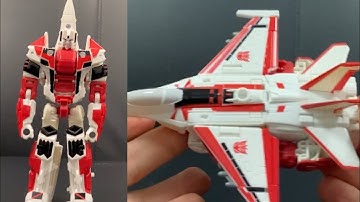 Transformers subscription service 5 shattered glass Starscream complete transformation process video