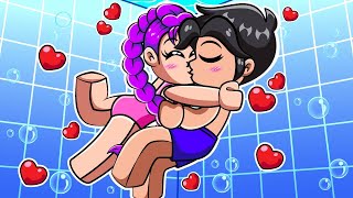 ¡JINU y RUMI Se Dan UN BESO en LA PISCINA con MUCHO AMOR en Roblox!💜😍