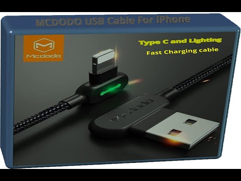 USB Cable For iPhone Type C 3.0  and Lighting 90 Degree Fast Charging cable