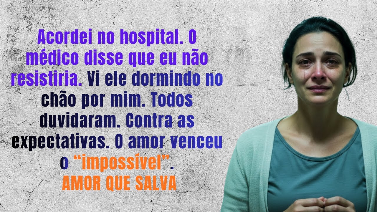 No hospital, disseram que era melhor meu marido me esquecer  Mas ele dormiu no chão me esperando