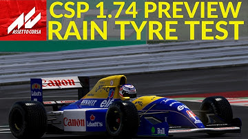 Assetto Corsa NEW CSP 1.74 Preview 33 - RAIN TYRE TEST