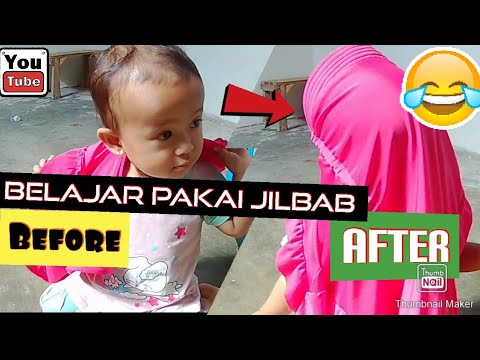  Bayi  Lucu  11 Bulan Ngotot Mau Pakai  Jilbab  Tingkahnya 