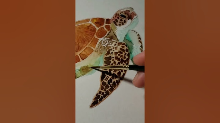 Try to be like the turtle - at ease in your own shell | watercolor painting | #shorts #watercolorist