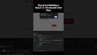 Stop Event Bubbling in React! #shorts #javascript #reactjs #code #coding #viral #html #css #frontend
