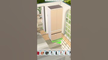 Custom Base Game Built-In Bed: Sims 4 Quick Tips Build Tutorial & Hacks #Shorts #ShortsmasChallenge