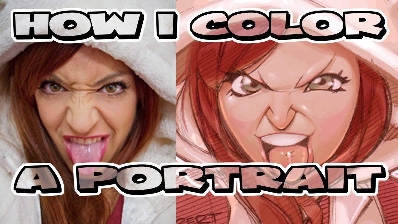 Coloring A Portrait | Photoshop | How I Color