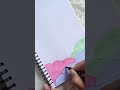 (10/10) complete 10 drawing ✍🏻 short video 🩷💜💚 aesthetic page 📃 border design #shorts
