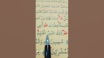 سورة الروم الأية 30 إلى 32 بصوت سعد الغامدي