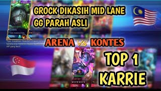 WOW!! Top 1 Karrie Turun Tangan Di Arena Kontes | Malaysia vs Singapore