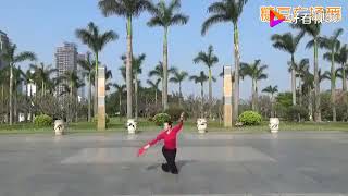 中華響扇  [D] (25-32式）（音樂：精忠報國，演示：笑笑）（背向，帶口令）