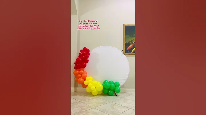 #balloon #rainbow #tips #shorts #balloonideas #balloondecoration #balloons #balloondecor #partydecor