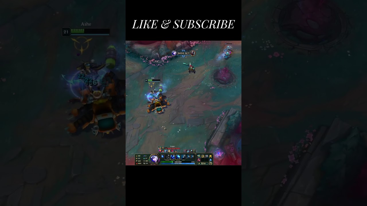 LOL URF MACHINEGUN ASHE MONTAGE  