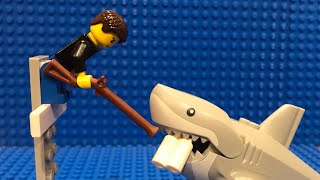 Lego Jaws | Brody Kills the Shark Reenactment | Stop Motion