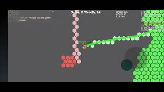 Hexa.IO Complition Of Winning The Game In "TEAMS MODE" And Farming EXP! screenshot 3