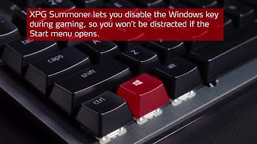XPG SUMMONER | How to disable Windows key