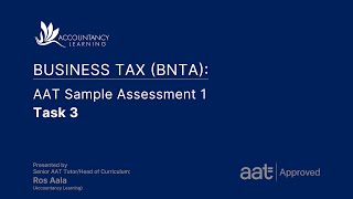 Business Tax (BNTA): AAT Sample Assessment 1 - Task 3 (of 10) Profile