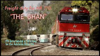 Pacific National Intermodal at Stirling, with NR 110 THE GHAN on the lead. @FishplateFilms