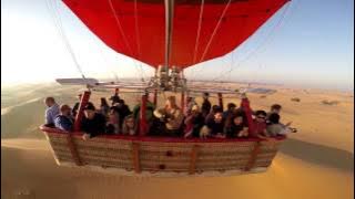 Dubai Desert Sunrise Hot Air Balloon Tour with a Falcon