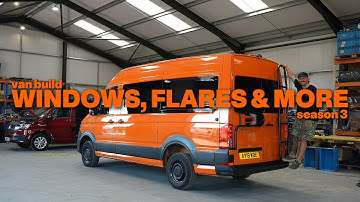 Fitting Windows & Atec Side Pods | VW Crafter Campervan Build EP3