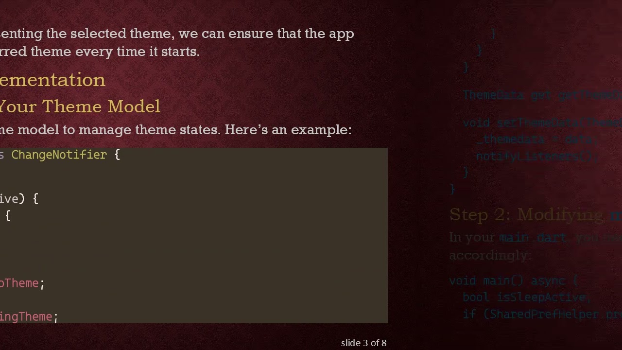 How to Save a Theme (Light/Dark) in Flutter/Dart for Smooth User Experience