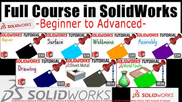 FULL COURSE in  SolidWorks - Beginner to Advanced