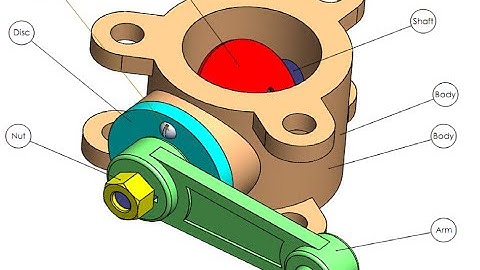 Design and Assembly of Butterfly Valve in Solidworks
