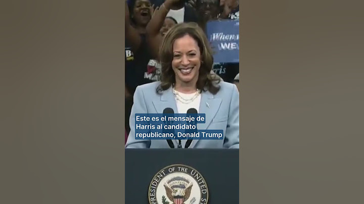 Kamala Harris manda un mensaje a Donald Trump