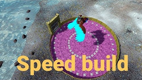 Speed Build • Round House • Ark mobile • No click Bait #arkmobile #speedbuild #aawtari