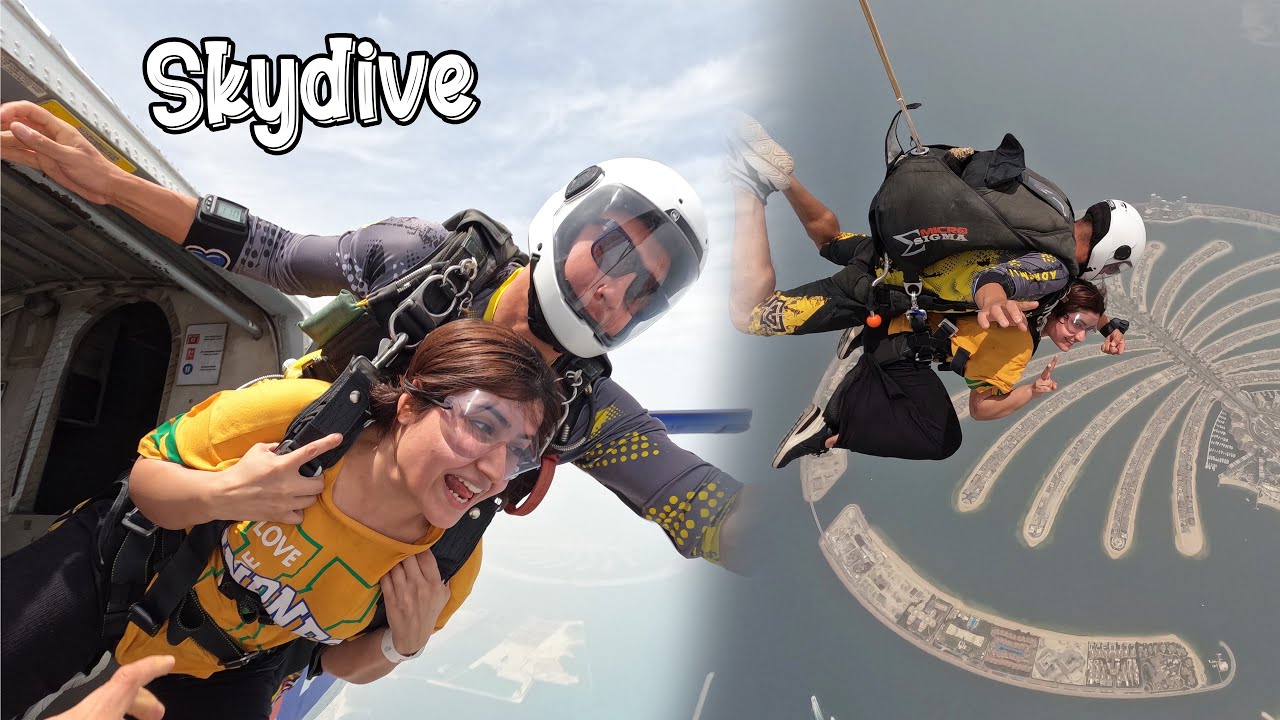 Skydive Karli Dubai Me 😱 | Bohot Dar Lag Raha Tha 😭