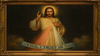 The Divine Mercy Gold Frame TV Art Art Screensaver for TV 1 Scene - 2 Hrs