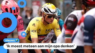 Droom Van der Poel komt uit: fietsen in de gele leiderstrui