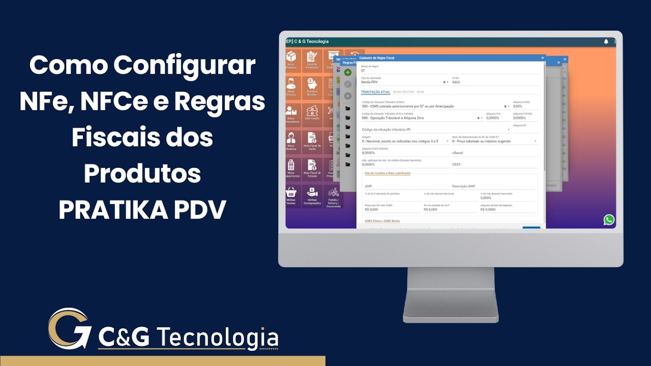 Aula 7 - Como Configurar NFe, NFCe e Regras Fiscais dos Produtos no Pratika PDV
