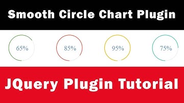 Smooth Circle Chart Plugin Tutorial | JQuery Plugins Tutorial | Tutorial for Beginners