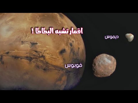 ما الفرق بين فوبوس و ديموس قمران يشبهان البطاطا اقمار كوكب المريخ